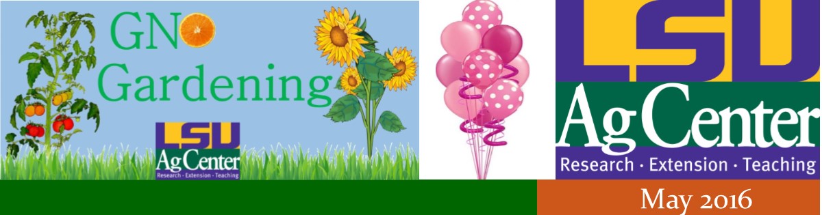 GNO Gardening May 2016 Newsletter